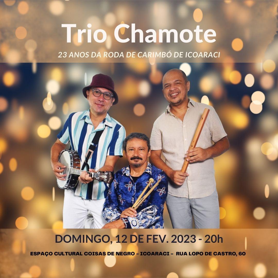 Trio Chamote celebra roda de carimbó em Icoaraci 